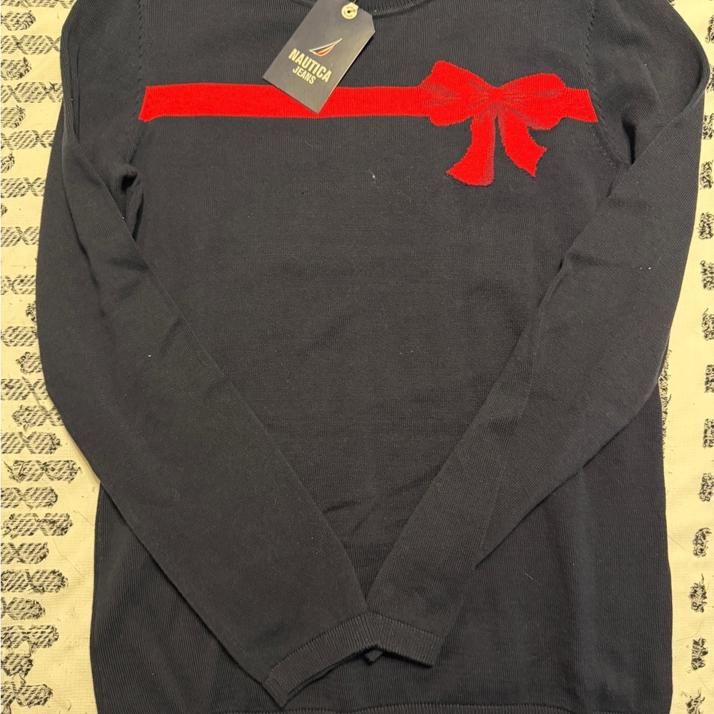 BRAND NEW Women’s Nautica Bow Sweater- Size XS